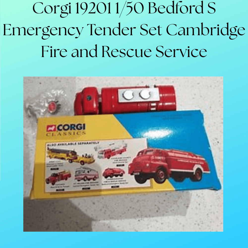 Corgi 19201 1/50 Bedford S Emergency Tender Set Cambridge Fire and Rescue Service