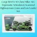 Corgi 31003 1/50 Chris Miller AEC Ergomatic Articulated, Scammel Highwayman Crane and Low Loader Set.