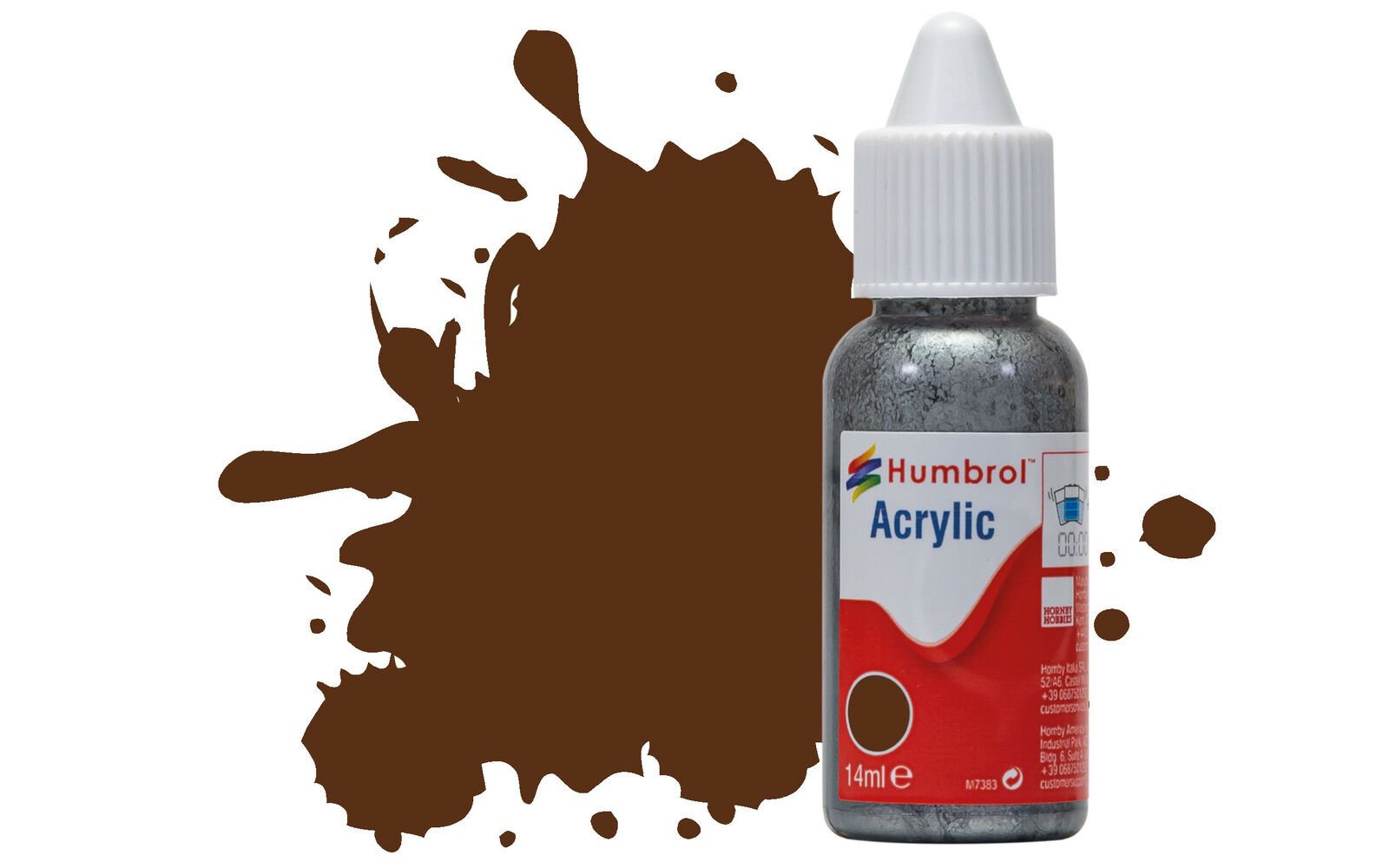 Humbrol Acrylic No160 German Camouflage Red Matt 14ml Dropper Bottle