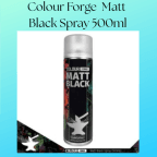Colour Forge Matt Black Spray 500ml