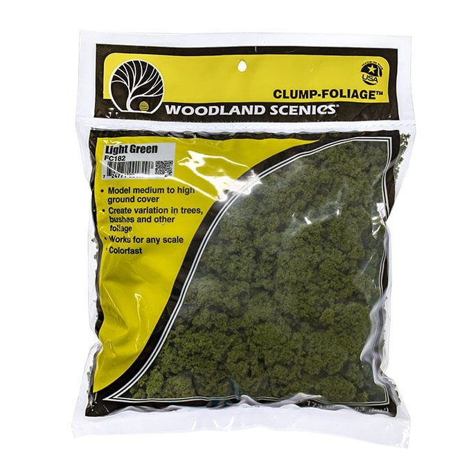 Woodland Scenics FC184 Dark Green Clump Foliage