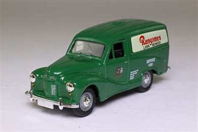 Corgi Vanguards VA3000 Austin A40 Van Ransome's Lawnmover's