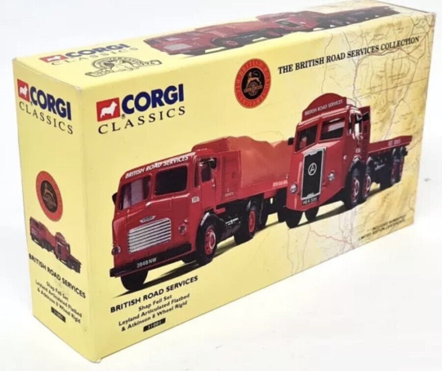 Corgi 31001 British Railways Bedford Leyland Articulated Flatbed And ...