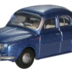 Oxford Diecast 76RD003 Metallic Blue Renault Dauphine - 1/76 Scale
