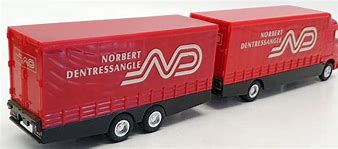 Corgi Superhaulers 59537 1/64 Volvo 4 Wheel Rigid Lorry and Closed Trailer Norbert Dentressangle - Image 2