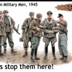 Masterbox MB35162 German military men 1945, Let's stop them here!