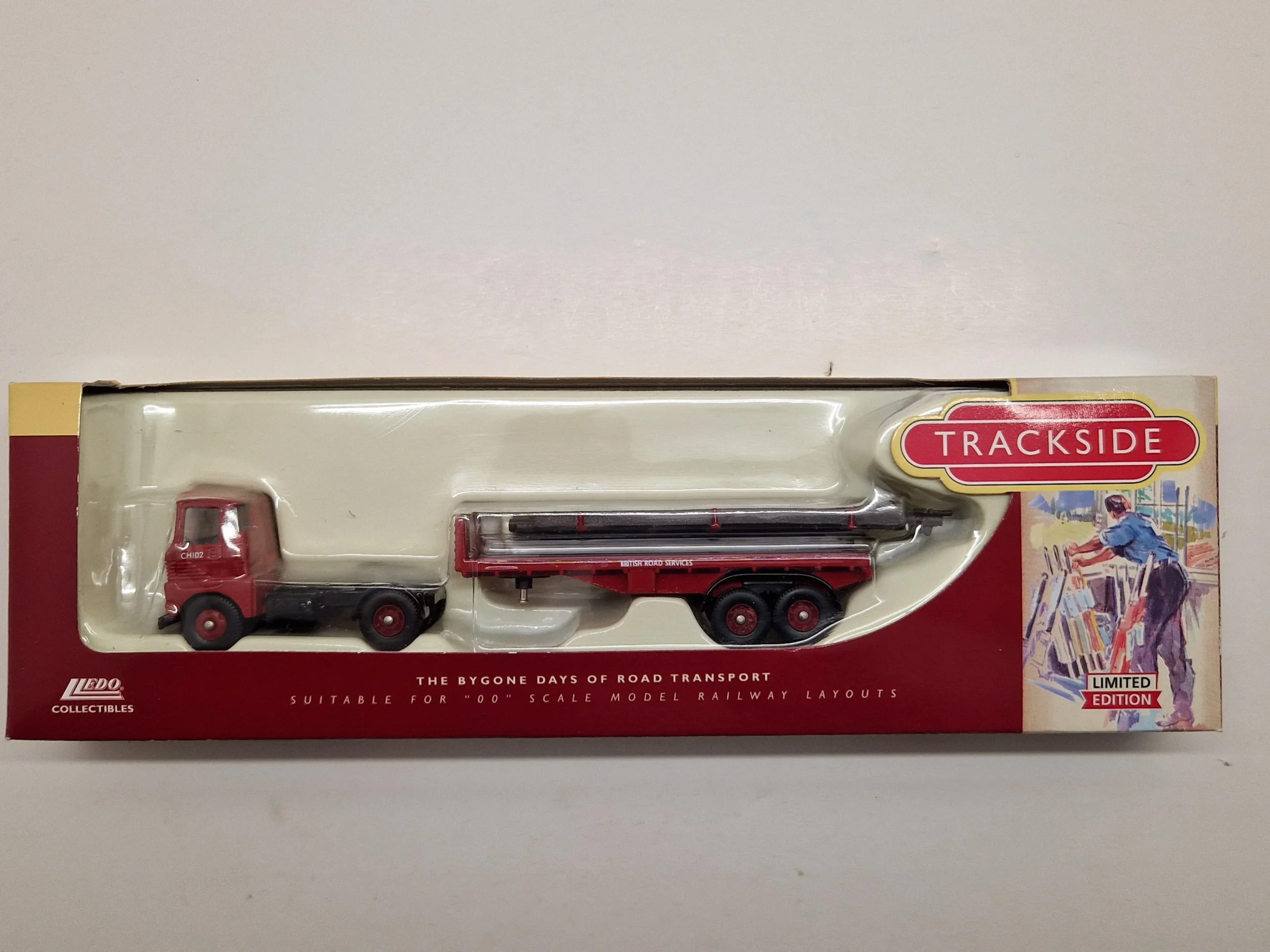 Corgi / Lledo Trackside DG175012 Scammell Hanyman Flatbed Trailer Steel Load Siddle Cook - Image 2