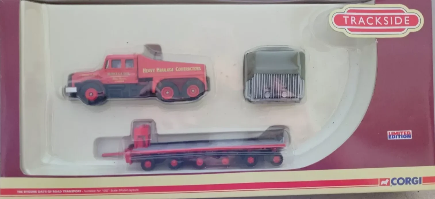 Corgi / Lledo Trackside DG198001 Scammell Contractor Trailer & Transformer Load Siddle Cook