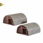 Harburn SS230 Animal Shelter x 2 Brick Hut with Felt Roof