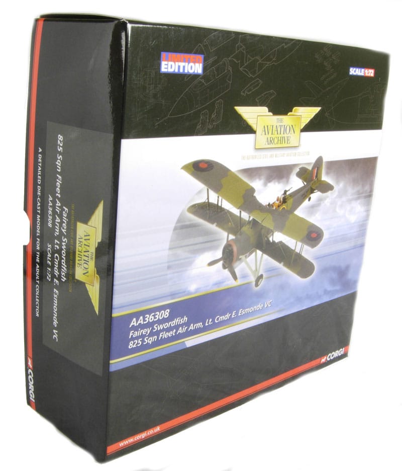 Corgi Aviation AA36308 1/72 Fairey Swordfish 825 Sqn Fleet Air Arm - Image 3