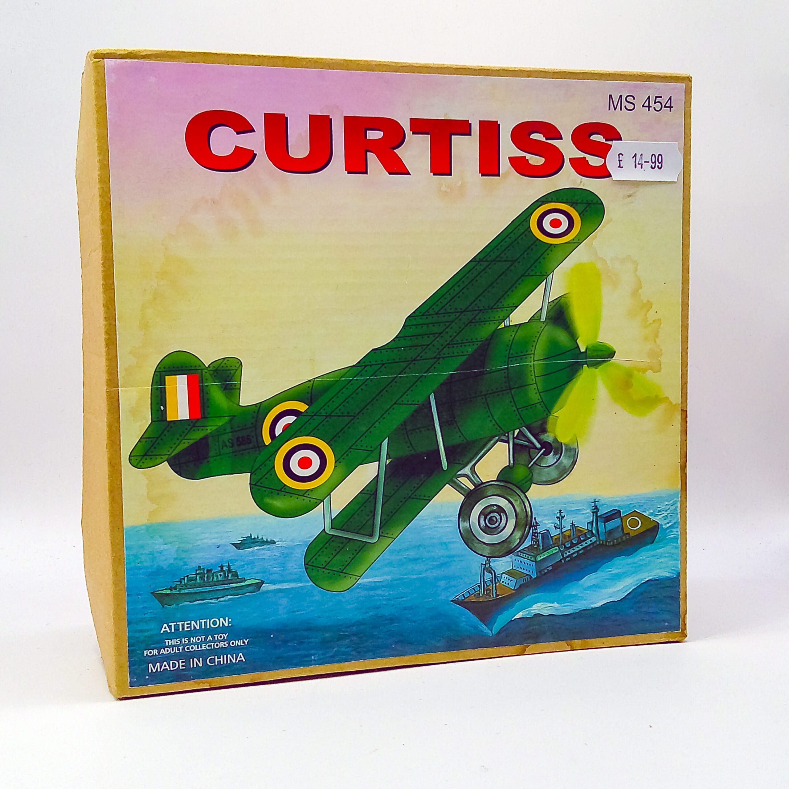 Curtiss MS454 Tin Clockwork Plane