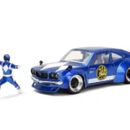 Jada 34389 1/24 Power Rangers Blue Ranger & 1974 Maxda RX-3