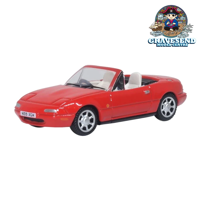 Oxford Diecast 76MAZ001 Mazda MX5 Mk1 (open) Classic Red