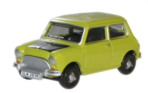 Oxford Diecast 76MN005 1/76 Scale Classic Mini Lime Green