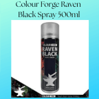 Colour Forge Raven Black Spray 500ml