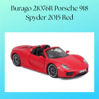 Burago 21076R Porsche 918 Spyder 2015 Red
