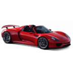 Burago  21076R	Porsche 918 Spyder 2015 Red