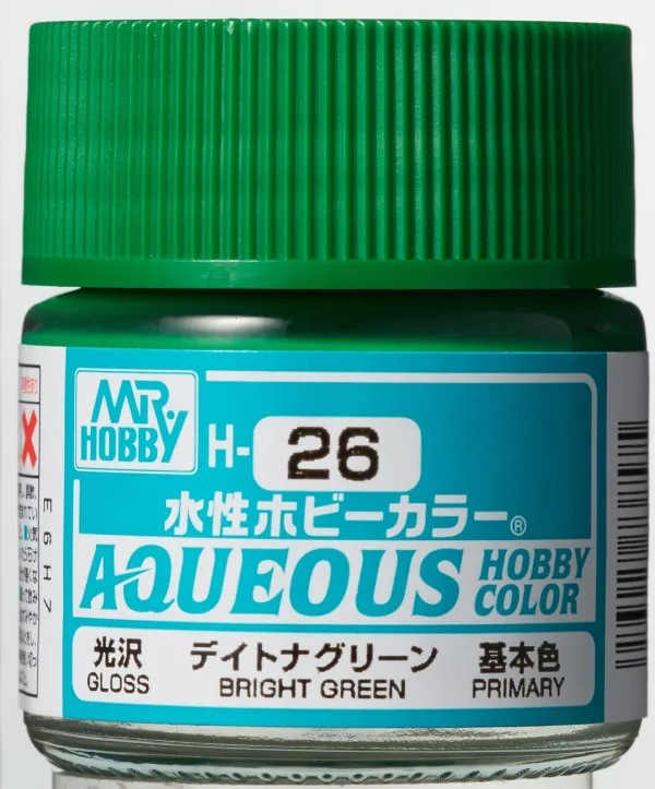Mr Hobby Aqueous Hobby Color H-026 Bright Green