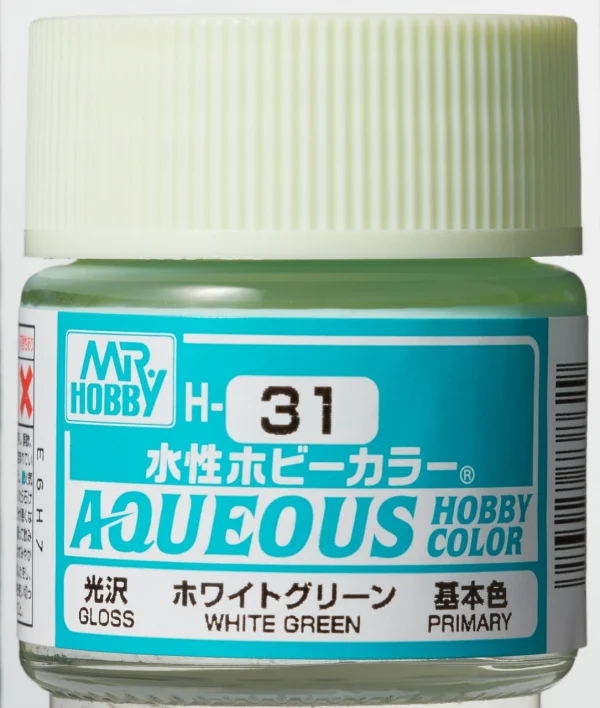 Mr Hobby Aqueous Hobby Color H-031 White Green