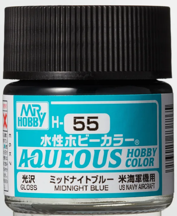 Mr Hobby Aqueous Hobby Color H-055 Midnight Blue (US)