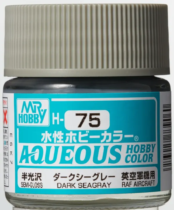 Mr Hobby Aqueous Hobby Color H-075 Dark SeaGray (UK)