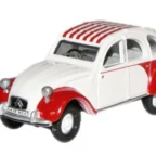 Oxford Diecast 76CT003 1/76 Dolly Red White Citroen 2CV