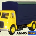 Base Toys AM-05 AEC Box Van Yellow/Blue 1/76 Scale