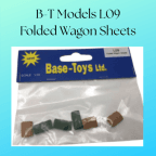 B-T Models L09 Folded Wagon Sheets