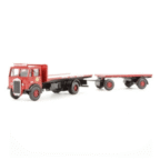 Base Toys DA42 Albion CX3 flatbed & drawbar trailer 'BRS' (circa 1948-1958)