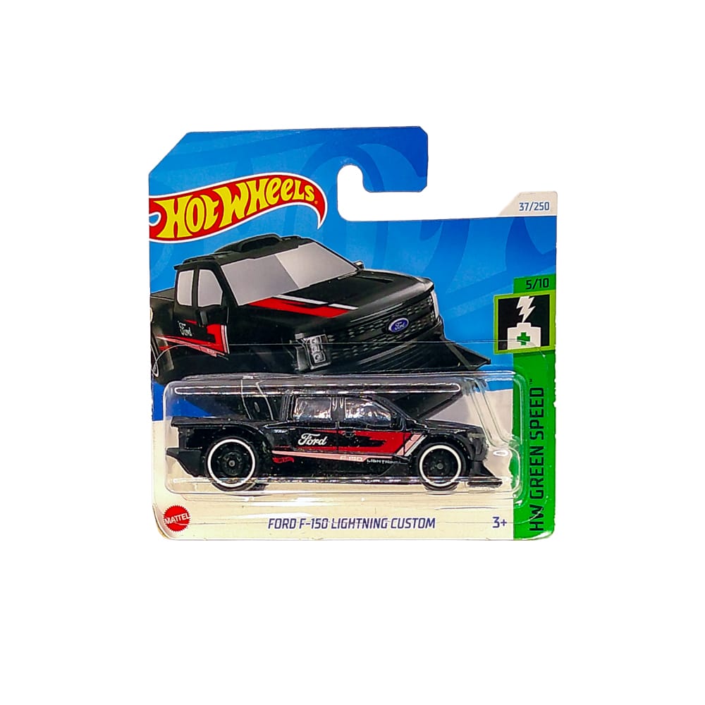 Hot Wheels 2024 Ford F-150 Lightning Custom - HW Green Speed HTD01 Short Card