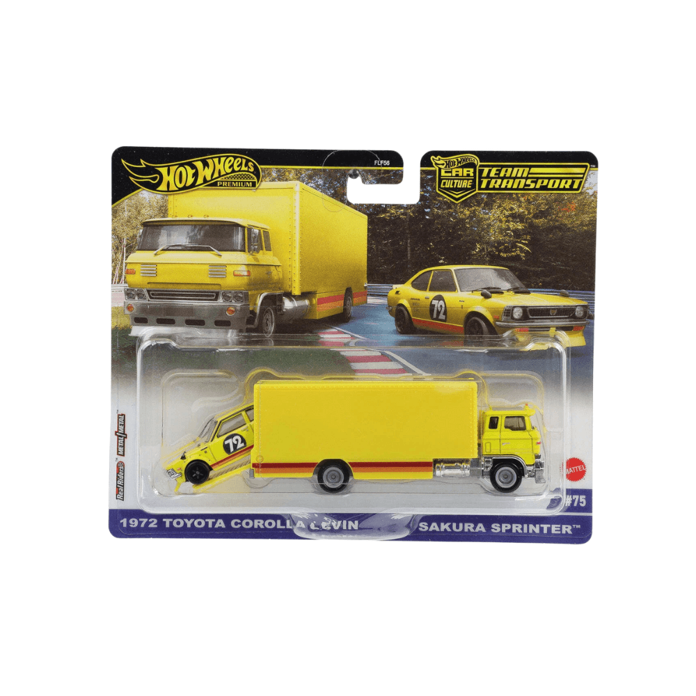Hotwheels 1/64 Sakura Sprinter & 1972 Toyota Corolla Levin