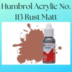 Humbrol Acrylic No. 113 Rust Matt