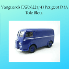 Vanguards EX70622 1/43 Peugeot D3A Tole Bleu.