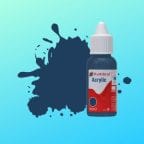 Humbrol Acrylic No. 104 Oxford Blue Matt Acrylic Dropper Bottle 14ML