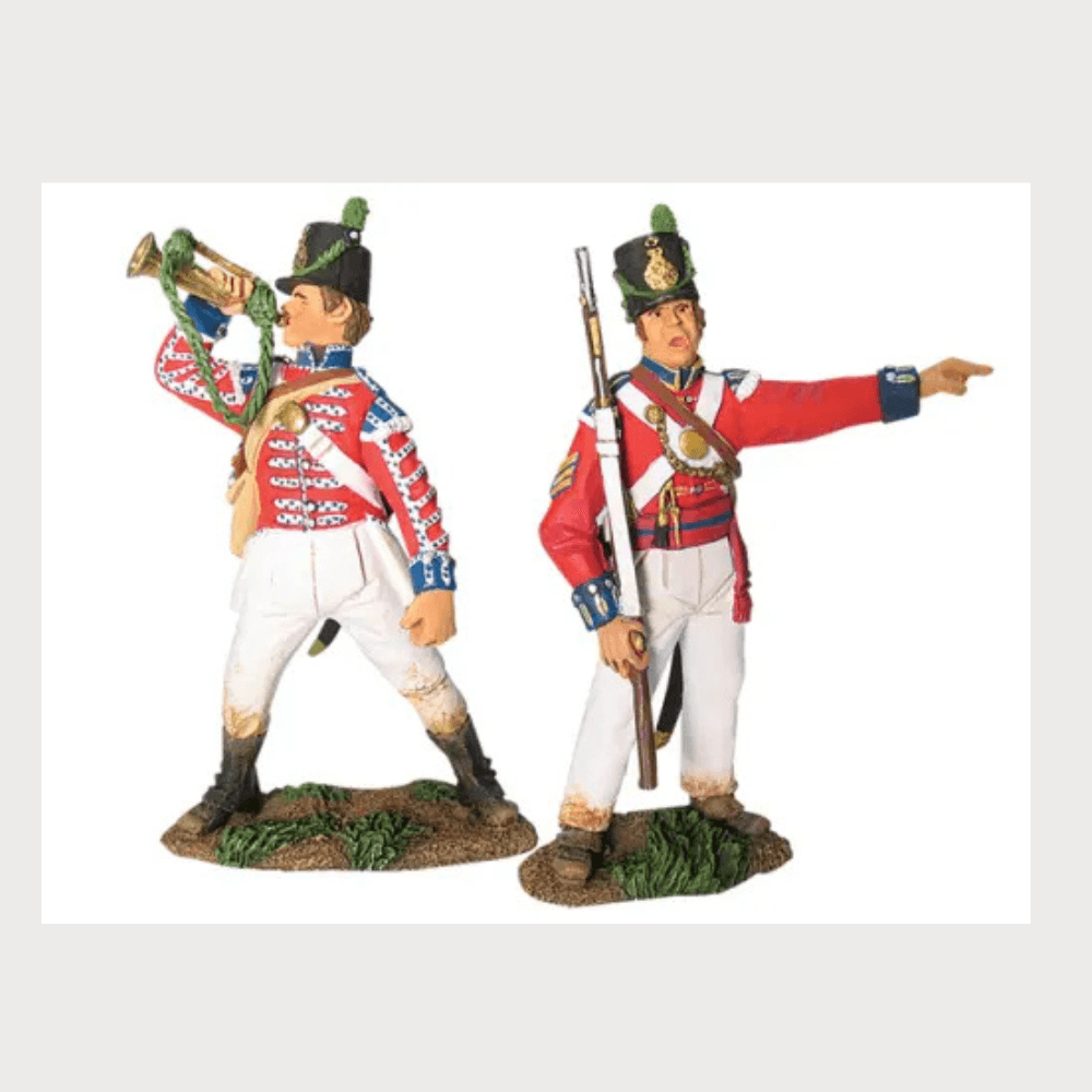 Britains 17883 - British Coldstream Guards Light Company NCO and Bugler Set No.1
