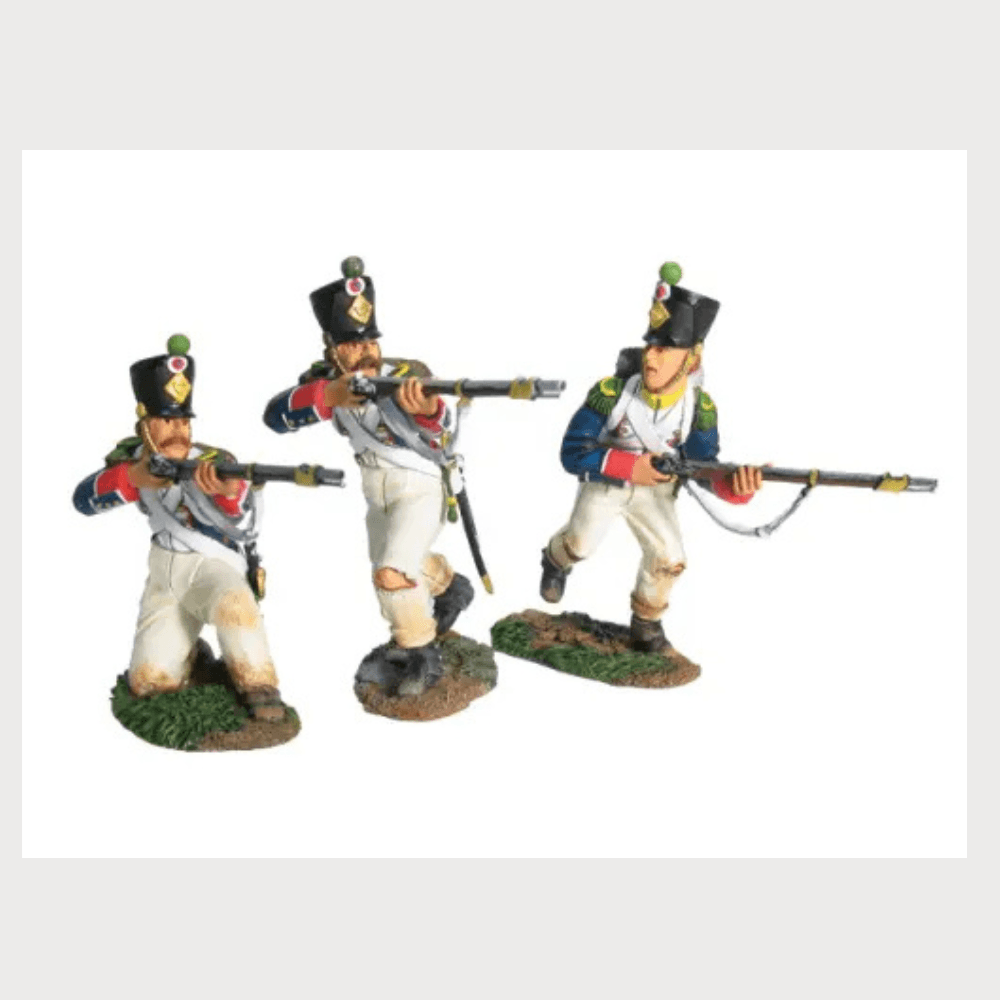 Figurine First Legion NAP0368 - Porte-drapeau Chasseur Infanterie Légère Française - 60mm