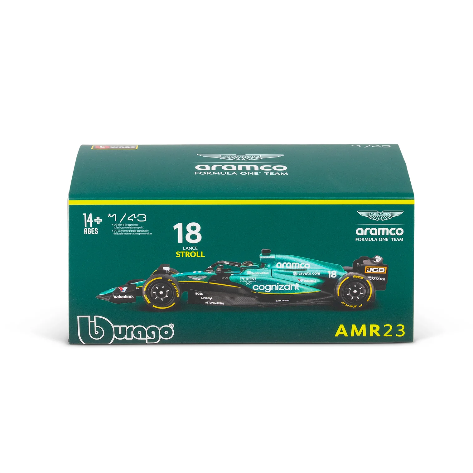 Burago 1/43 38091S F1 Aston Martin 2023 AMR23 With Helmet Stroll - Image 2