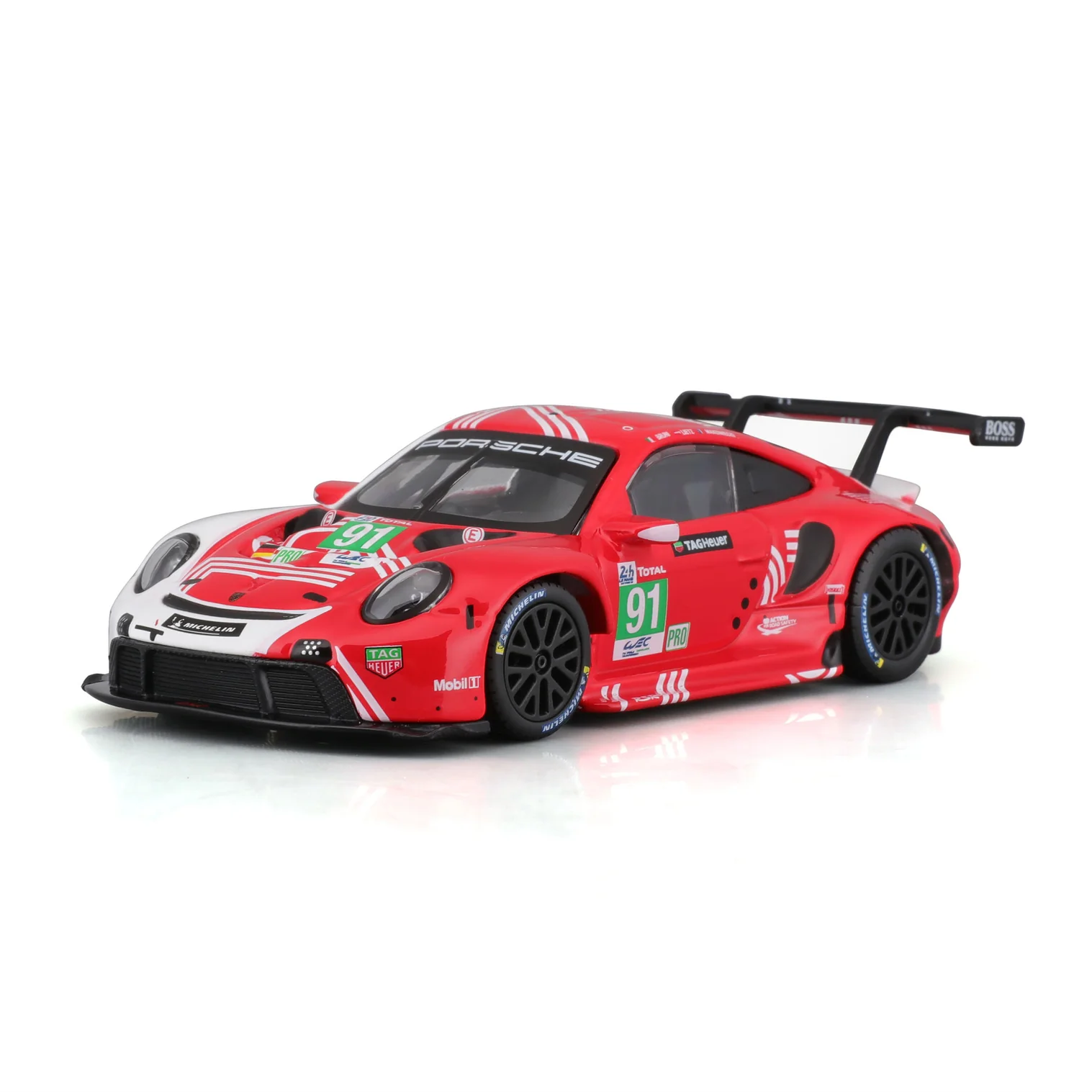 Burago 1/43 B18-38308 Porsche 911 RSR Lemans - Image 6