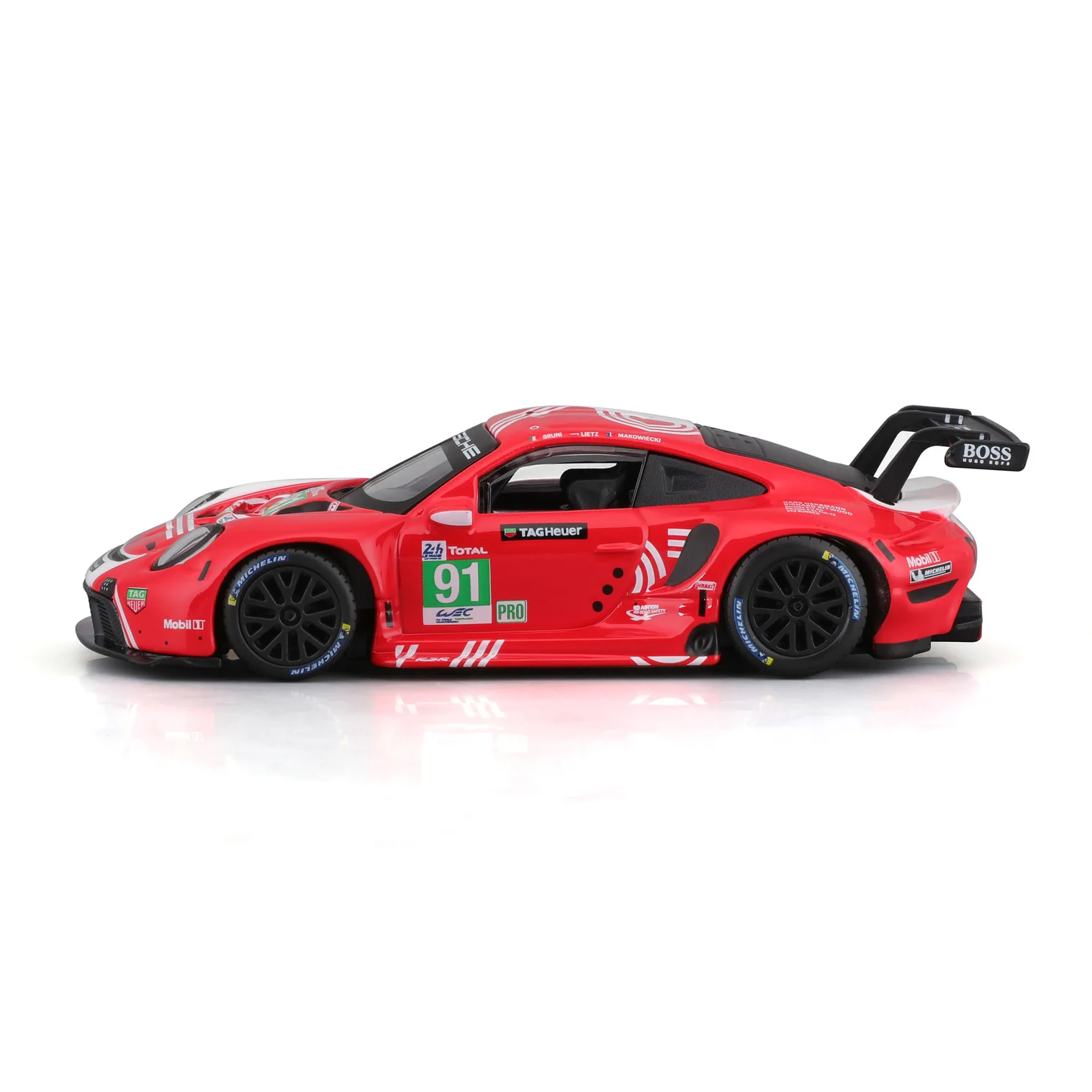 Burago 1/43 B18-38308 Porsche 911 RSR Lemans - Image 3