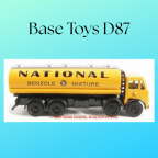 Base Toys D87 National Benzole Albion Caledonian 4 Axle Tanker Lorry OO 1/76