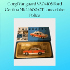 Corgi Vanguard VA04105 Ford Cortina Mk2 1600 GT Lancashire Police
