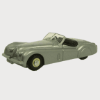 Oxford Diecast 76XK120002 Jaguar XK120 Silver - 1:76 Scale