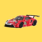 Burago 1/43 B18-38308 Porsche 911 RSR Lemans