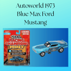 Autoworld 1973 Blue Max Ford Mustang