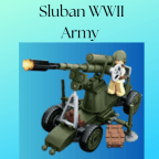 Sluban WWII Army Allied Anti Tank Gun