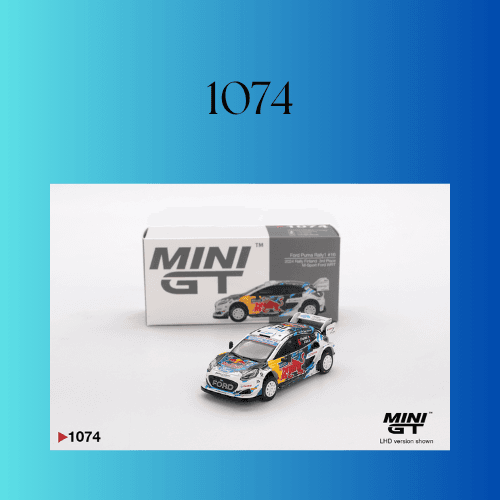 Mini GT 1/64 1074 Ford Puma Rally1 #16 M-Sport Ford WRT 2024 Rally Finland 3rd Place