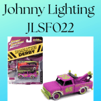 1965 Chevrolet Tow Truck #65 Random Acts of Violets Purple with Graphics "Demolition Derby" "Street Freaks" Series Limited Edition to 15196 pieces Worldwide 1/64 Diecast Model Car by Johnny Lightning