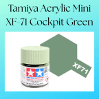 Tamiya XF-71 Cockpit Green
