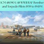 ICM 48090 1/48 WWII RAF Bomber and Torpedo Pilots 1939 to 1945