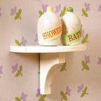 Dollshouse Emporium 1/12 3526 White Wooden Semi Circular Shelf